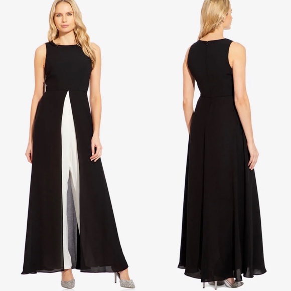 Adrianna Papell JUMPSUIT
SKIRT OVERLAY Gown Dress size 4 or 6 or 8 or 10 or 12 - Picture 7 of 16
